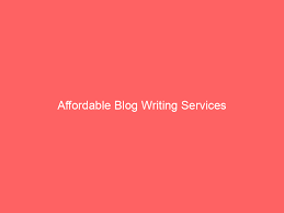 blog writing service