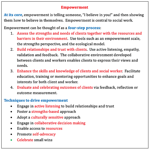 empowerment in social work practice